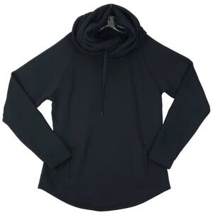 ARSNL ~Men's Size L~ Black Tone Cowl Neck Hoodie Sweatshirt w/Front Pockets.